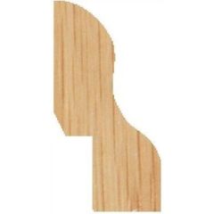 Eiken Gegolfde Plinten 28x55mm onbewerkt per m1