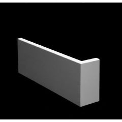 MDF Gladde plint, 270x18mm, 2.44 m1. 2x gegrond