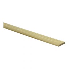 Bamboe Naturel Fineer Plakplint 5x24mm 2.40 m1 Gelakt