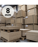 Spaanplaat ondervloer platen 8mm, 83x125cm