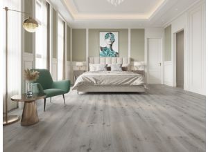 Hydro core Rigid Click PVC vloer Grijs Eiken, SPC Rigid Click PVC vloer